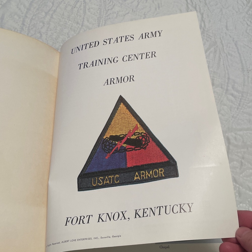 U.S. ARMY Training Center Armor Book Fort Knox, KY  1960’s Vintage Hardcover - Picture 3 of 14